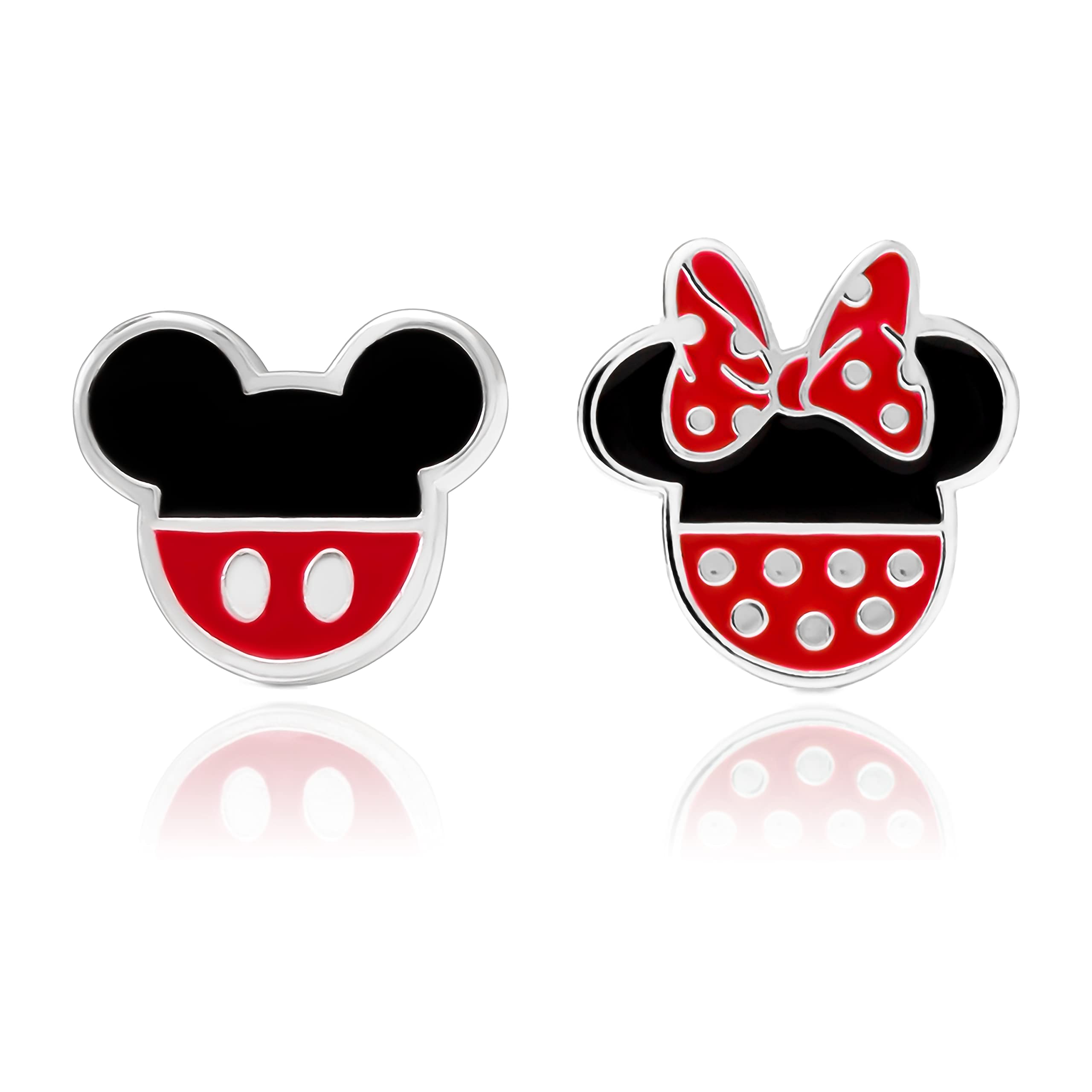 Foto 2 pulgar | Pendientes Disney Que No Coinciden Con Mickey Y Minnie Mouse Para Niñas - Venta Internacional.