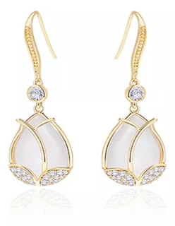 Foto 3 | Aretes De Tulipán + Termo De Agua Güish