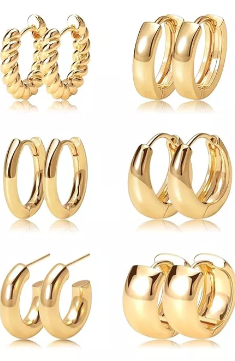 Foto 1 | Aretes De Presión Xtellar Dama Dorado