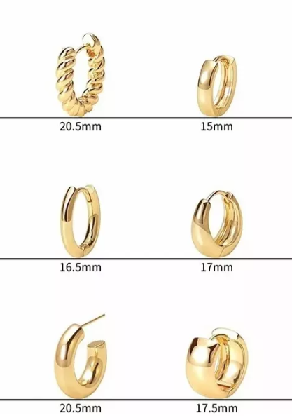 Foto 2 | Aretes De Presión Xtellar Dama Dorado