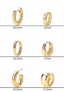 Foto 2 | Aretes De Presión Xtellar Dama Dorado