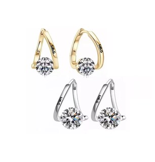 Foto 1 | Pendientes De Germanio Lab.g Adelgazar Plata/dorado 2 Pares