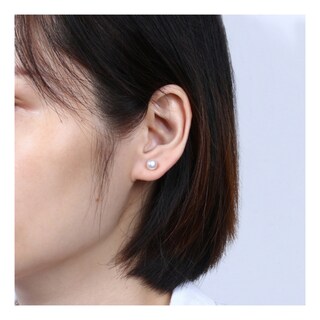 Foto 3 | Pendientes De Aro De Plata De Ley 925 Con Perlas Naturales De Río - Venta Internacional.