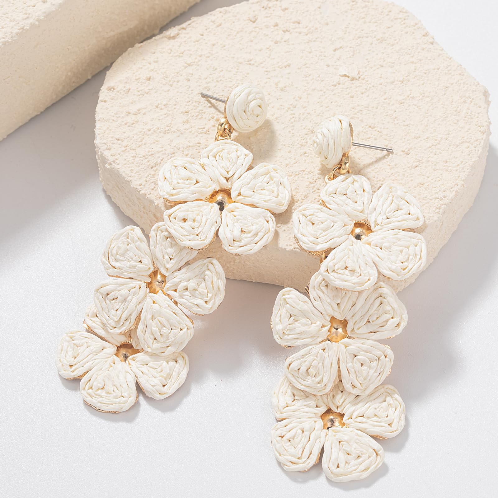 Foto 3 | Aretes de Rafia Fancy Shiny - Venta Internacional