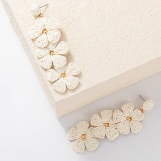 Foto 6 | Aretes de Rafia Fancy Shiny - Venta Internacional