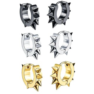 Foto 1 | Set De Pendientes Punk Hip Hop De Acero Inoxidable Para Hombre Y Mujer - Venta Internacional.