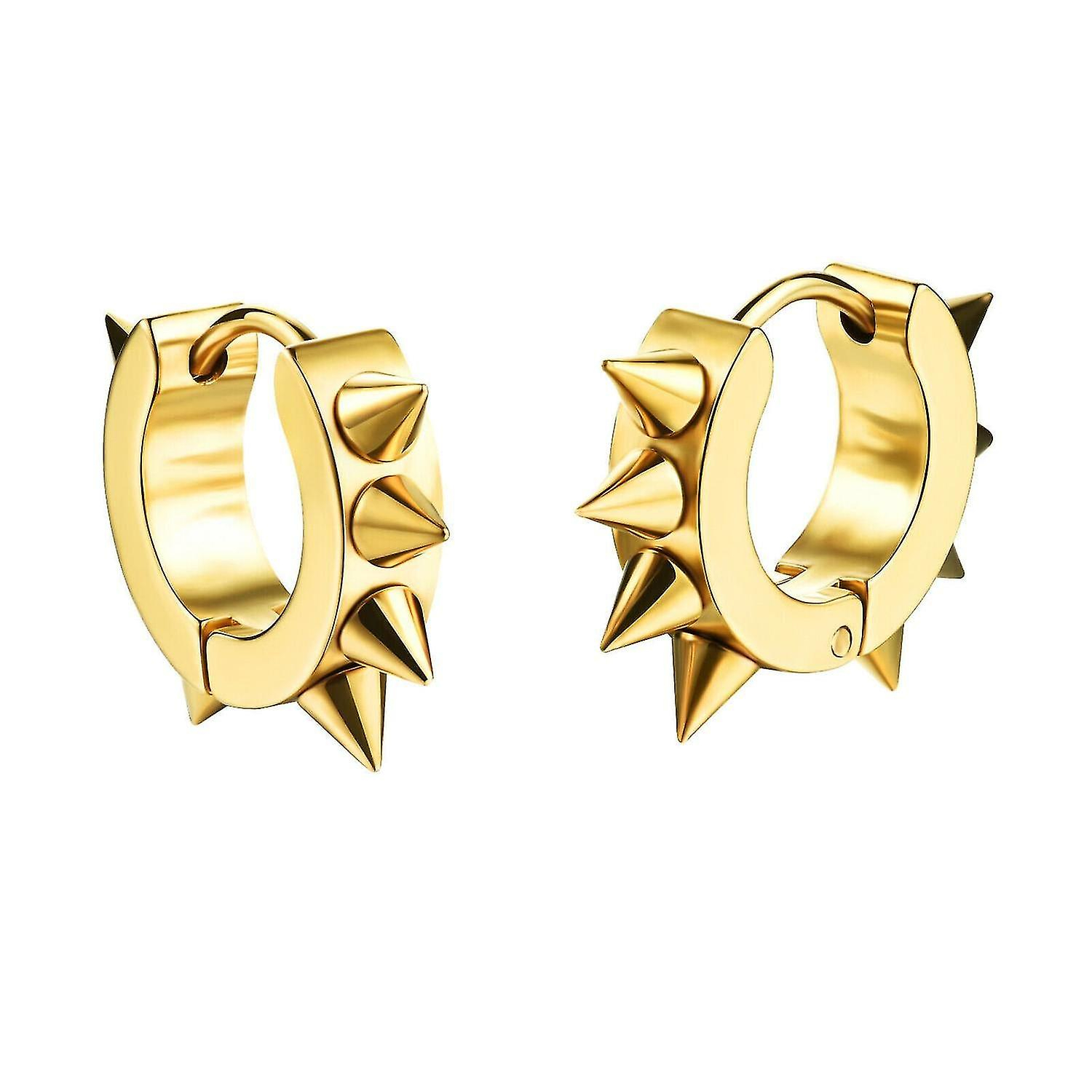 Foto 4 pulgar | Set De Pendientes Punk Hip Hop De Acero Inoxidable Para Hombre Y Mujer - Venta Internacional.