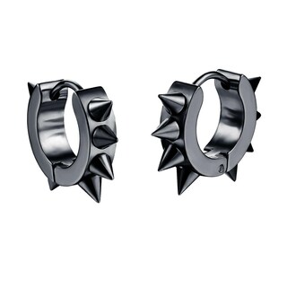 Foto 4 | Set De Pendientes Punk Hip Hop De Acero Inoxidable Para Hombre Y Mujer - Venta Internacional.