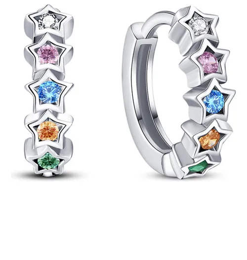 Pendientes Xtellar De Aro Aretes 100% De Plata 925