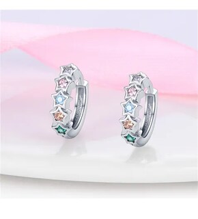 Foto 3 | Pendientes Xtellar De Aro Aretes 100% De Plata 925