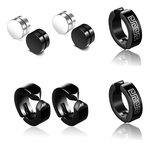 Foto 3 pulgar | 13 Xtellar Pares Aretes Hombre Falsos Piercing Imán Arracadas Set
