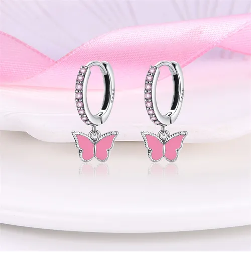 Foto 3 pulgar | Aretes Xtellar De Plata 925 Lindo Rosa En Cualquier Ocasión