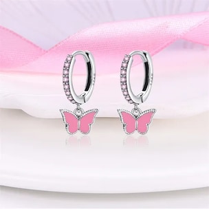 Foto 2 | Aretes Xtellar De Plata 925 Lindo Rosa En Cualquier Ocasión