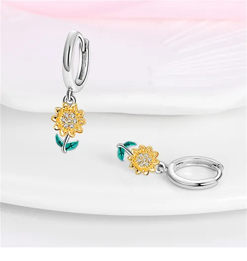 Foto 5 pulgar | Pendientes Xtellar De Aro Aretes, 100% Plata S925, Diseño De Giraso