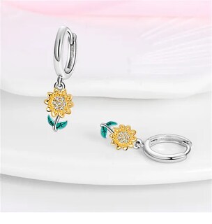 Foto 4 | Pendientes Xtellar De Aro Aretes, 100% Plata S925, Diseño De Giraso