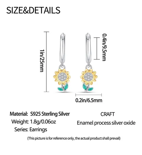 Foto 5 | Pendientes Xtellar De Aro Aretes, 100% Plata S925, Diseño De Giraso