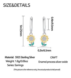 Foto 5 | Pendientes Xtellar De Aro Aretes, 100% Plata S925, Diseño De Giraso