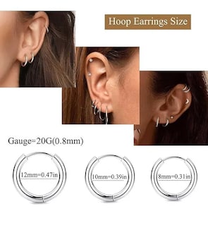Foto 3 | 8pare Xtellar Piercing Aretes Oreja Cartílago Acero Inoxidable Mujer