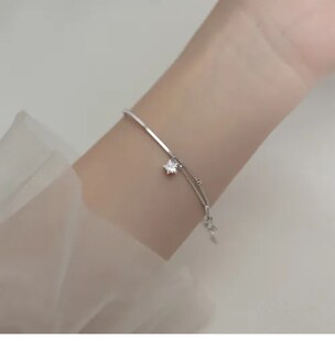 Foto 5 | Collar Xtellar De Cadena Doble Con Luna Estrella Pulsera Para Mujer