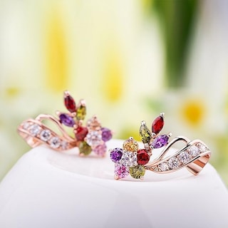 Foto 5 | ''un Xtellar Par De Pendientes Cúbica Aretes Clásica Joyería Regalo Ideal Para Mujeres