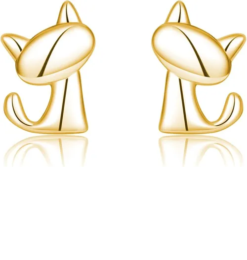 Foto 2 pulgar | Aretes de Plata S925 Xtellar en Forma de Gato