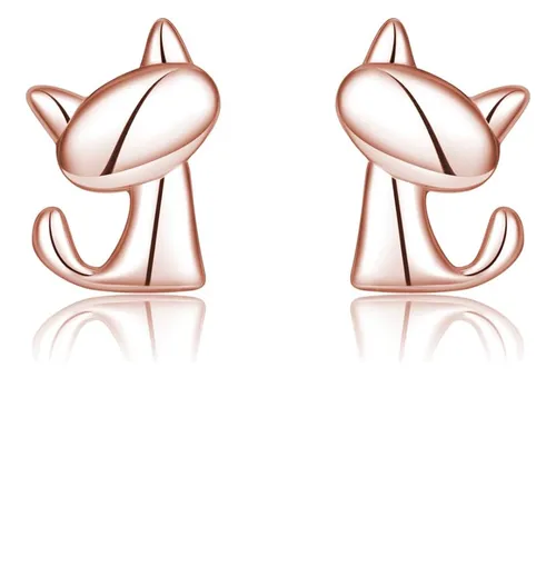 Foto 1 | Aretes de Plata S925 Xtellar en Forma de Gato