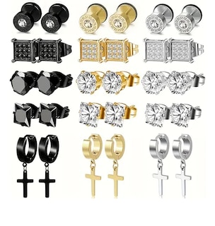 Foto 1 | Aretes Xtellar para Hombre 15 Pares