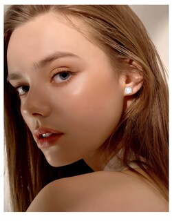 Foto 2 | Aretes De Perla Plata 925 Mujer Circonita