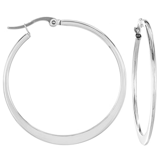 Foto 2 | Pendientes De Aro West Coast Jewelry Elya De Acero Inoxidable De 3,5 Cm - Venta Internacional.