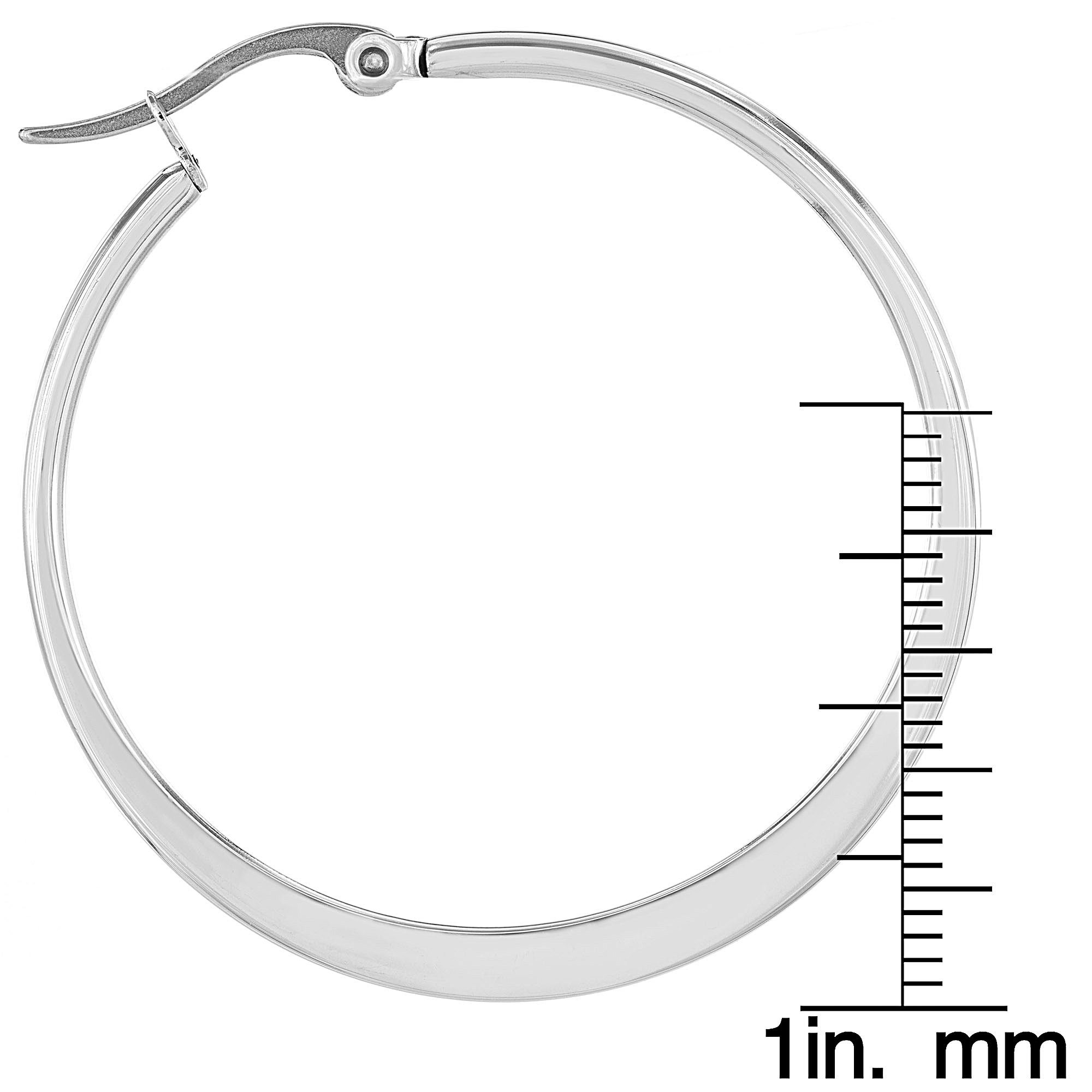 Foto 4 pulgar | Pendientes De Aro West Coast Jewelry Elya De Acero Inoxidable De 3,5 Cm - Venta Internacional.