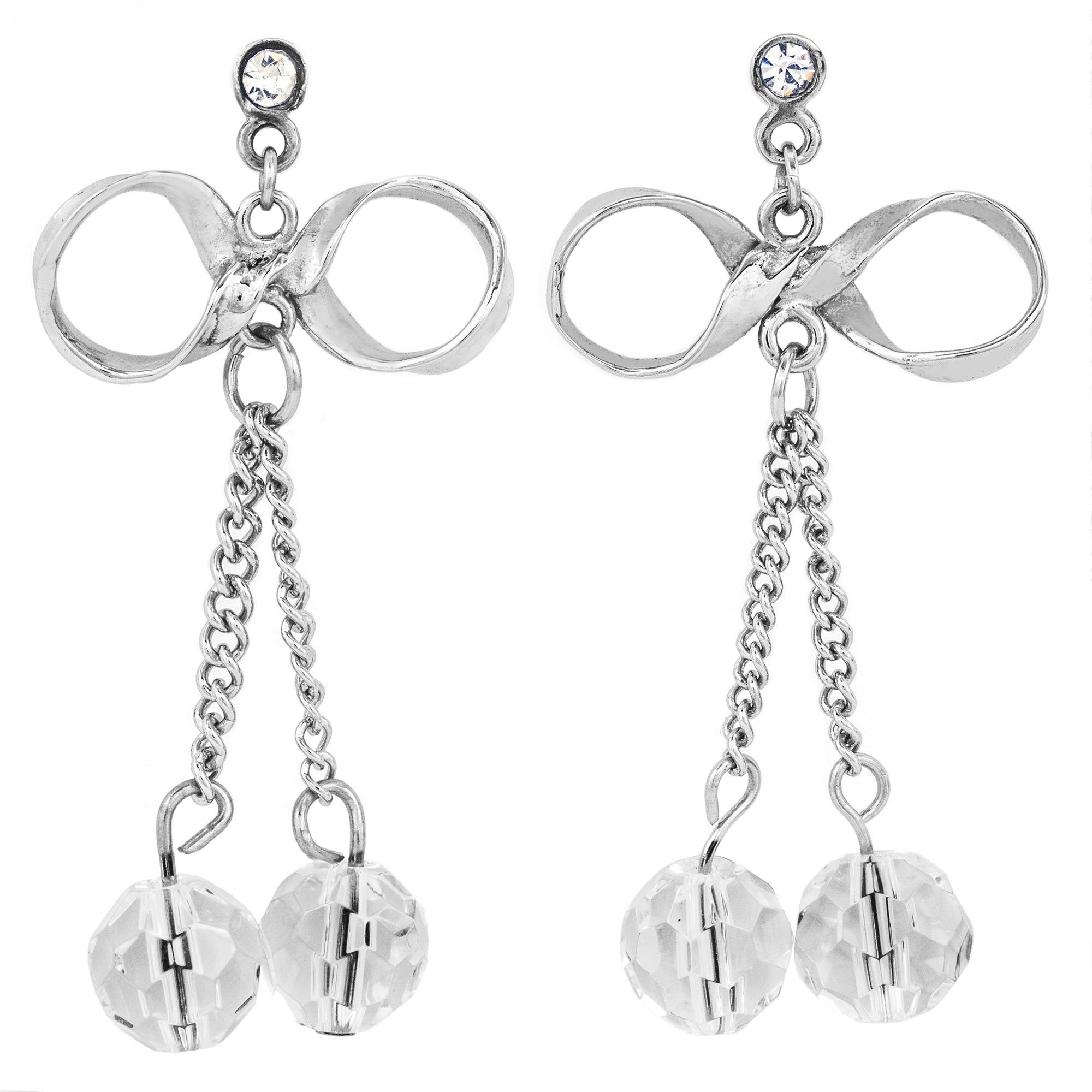 Foto 2 pulgar | Pendientes West Coast Jewelry Elya De Acero Inoxidable Y Cristal - Venta Internacional.