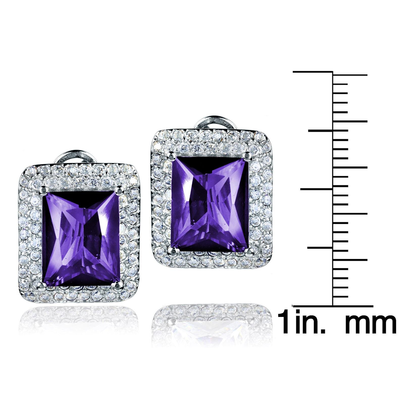 Foto 4 pulgar | Pendientes De Plata De Ley Con Amatista Elya De West Coast Jewelry - Venta Internacional.