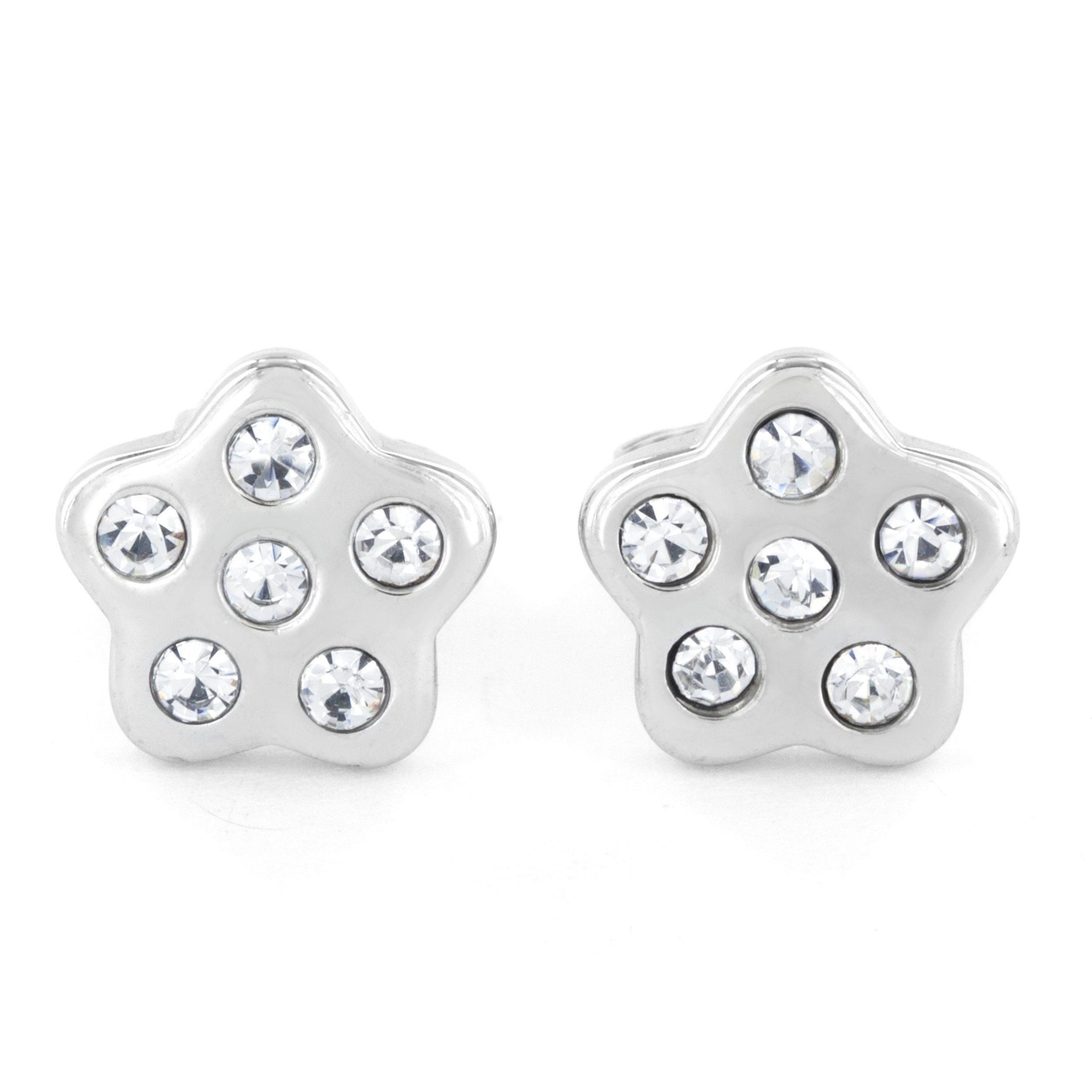 Foto 1 | Pendientes De Acero Inoxidable Con Circonitas Cúbicas - Venta Internacional.