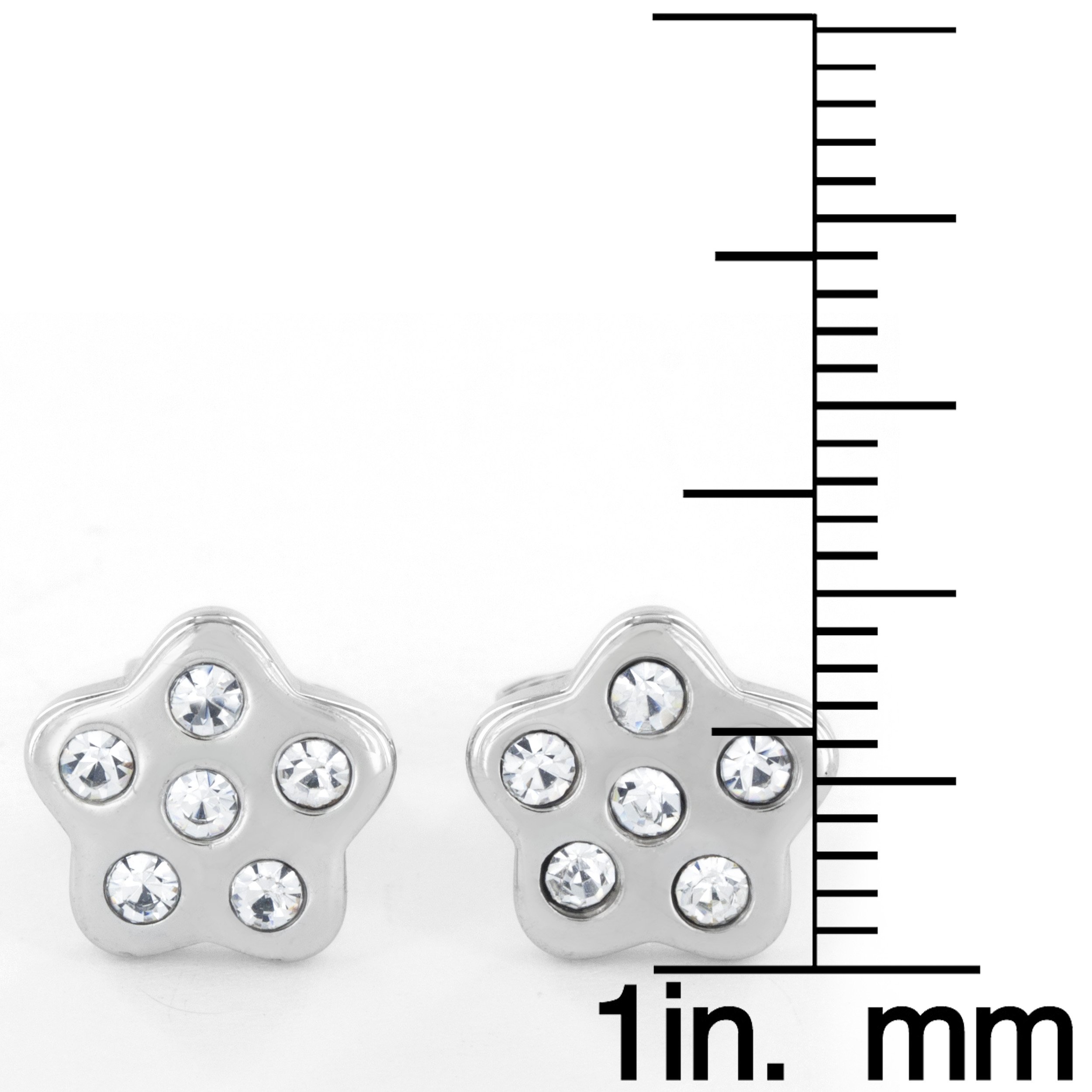 Foto 4 pulgar | Pendientes De Acero Inoxidable Con Circonitas Cúbicas - Venta Internacional.