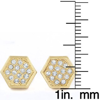 Foto 3 | Pendientes West Coast Jewelry Elya De Cristal Dorado Para Mujer - Venta Internacional.