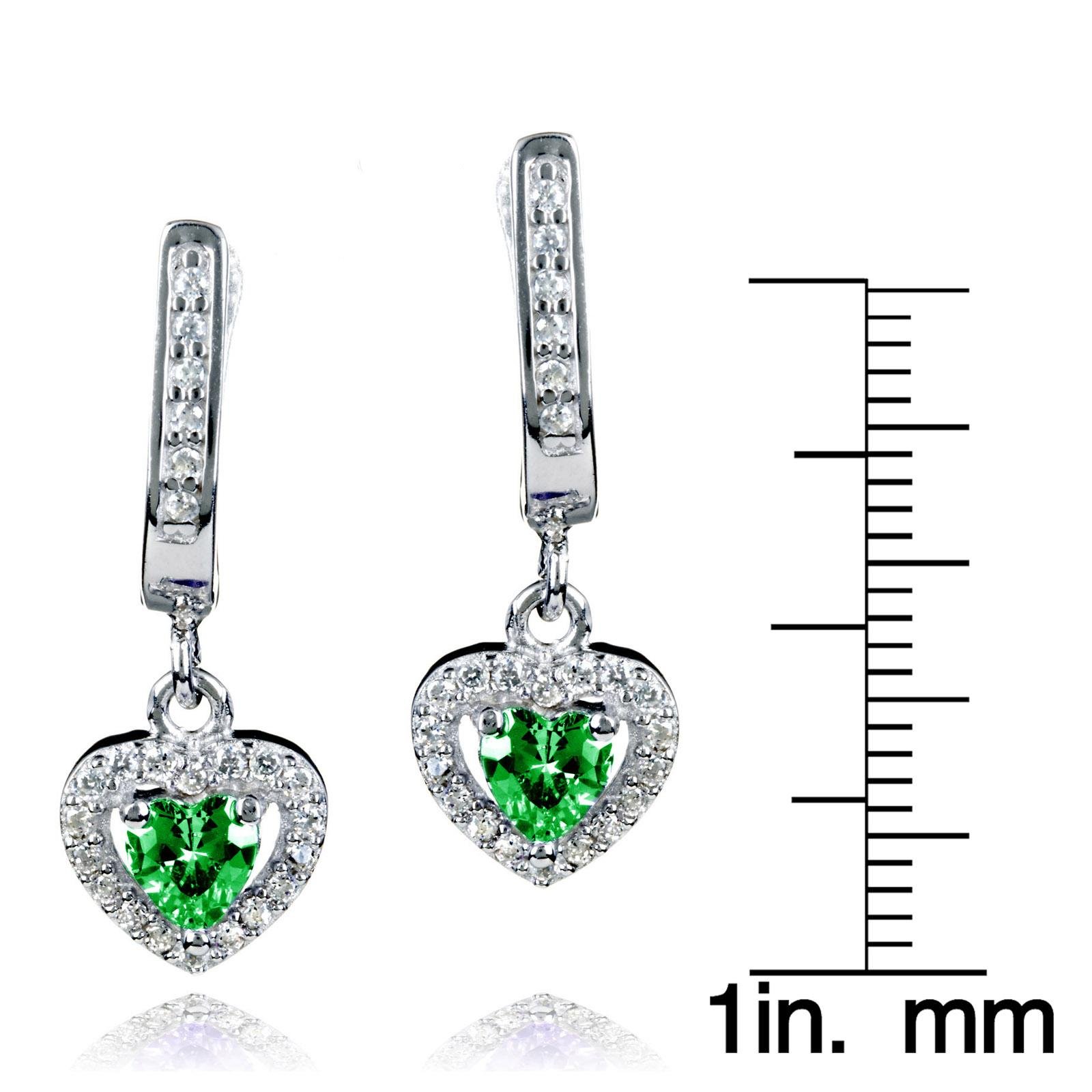 Foto 4 pulgar | Pendientes De Plata De Ley Y Esmeralda Elya De West Coast Jewelry - Venta Internacional.