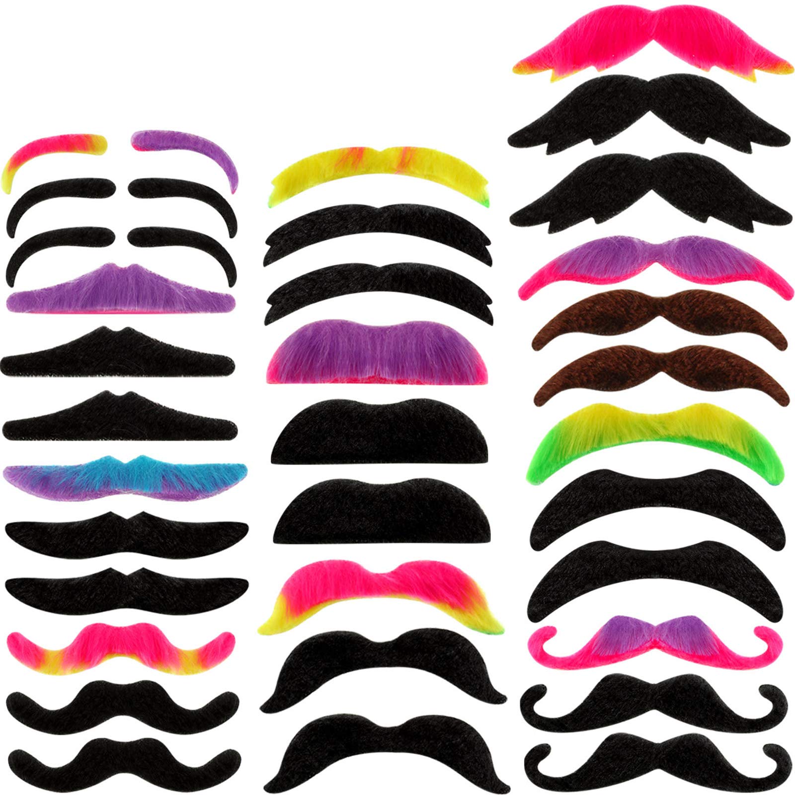 Foto 2 pulgar | Bigotes Falsos Willbond, 48 Piezas, Autoadhesivos, Novedosos - Venta Internacional.