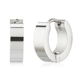 Foto 1 | Pendientes De Aro De Acero Inoxidable Pulido West Coast Jewelry - Venta Internacional.