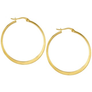 Foto 1 | Pendientes De Aro West Coast Jewelry Elya De Acero Inoxidable Chapados En Oro - Venta Internacional.