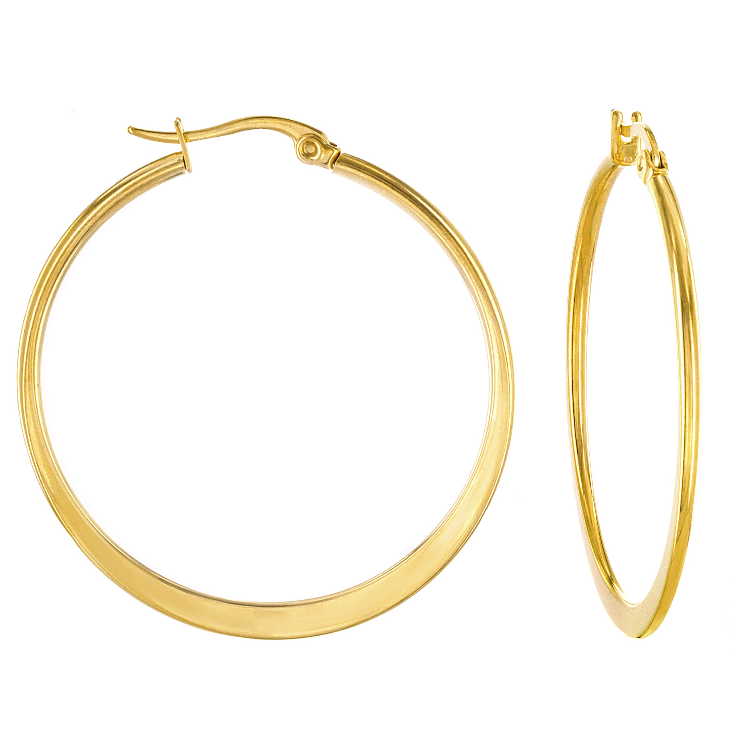 Foto 2 | Pendientes De Aro West Coast Jewelry Elya De Acero Inoxidable Chapados En Oro - Venta Internacional.