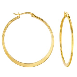 Foto 2 | Pendientes De Aro West Coast Jewelry Elya De Acero Inoxidable Chapados En Oro - Venta Internacional.