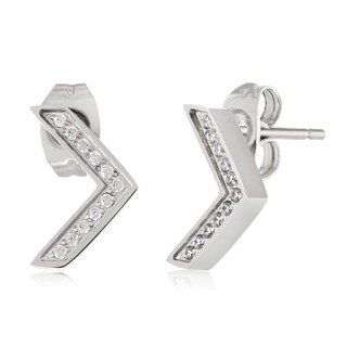 Foto 3 | Pendientes De Tuerca West Coast Jewelry Elya De Acero Inoxidable - Venta Internacional.