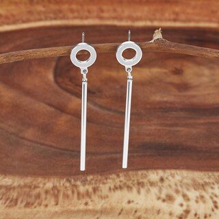 Foto 2 | Pendientes West Coast Jewelry Elya En Tono Plateado Pulido - Venta Internacional.