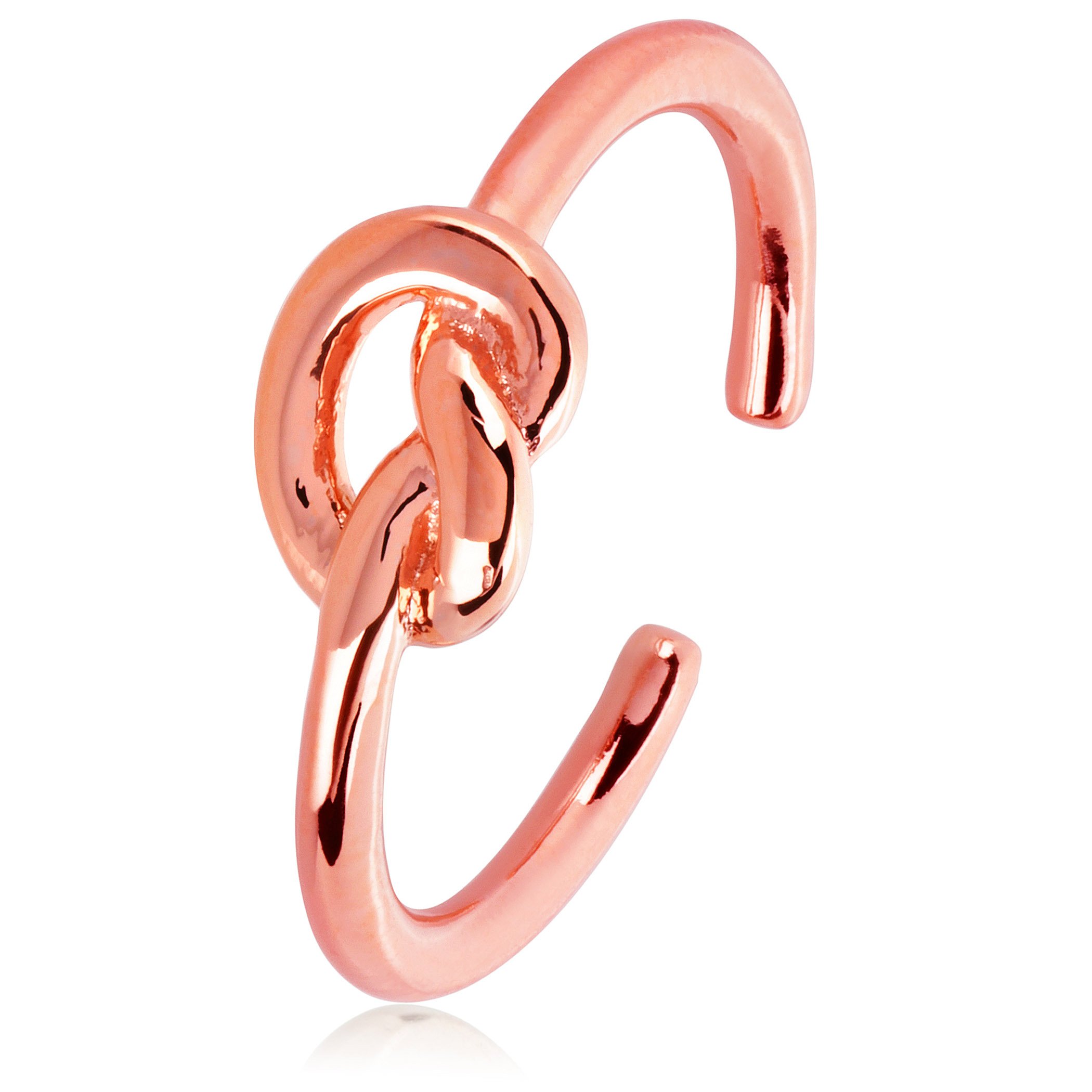 Foto 1 | Anillo West Coast Jewelry Elya Knot, Brazalete Chapado En Oro Rosa - Venta Internacional.