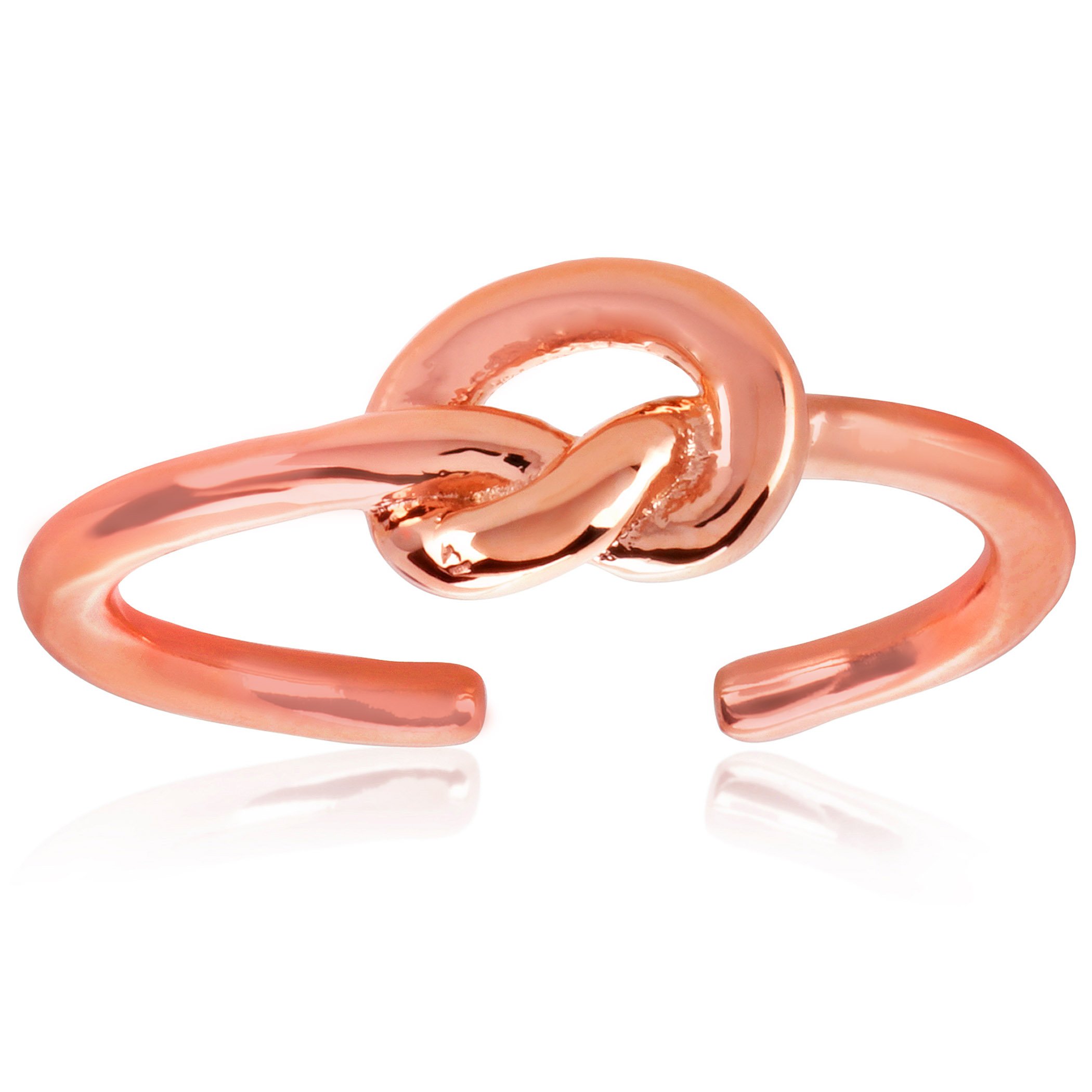 Foto 2 | Anillo West Coast Jewelry Elya Knot, Brazalete Chapado En Oro Rosa - Venta Internacional.