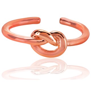 Foto 3 | Anillo West Coast Jewelry Elya Knot, Brazalete Chapado En Oro Rosa - Venta Internacional.