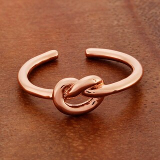 Foto 5 | Anillo West Coast Jewelry Elya Knot, Brazalete Chapado En Oro Rosa - Venta Internacional.