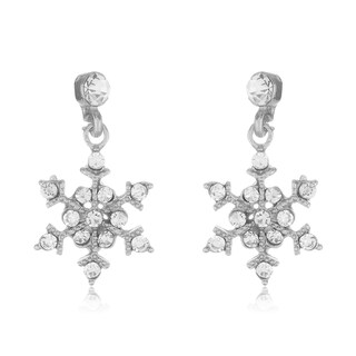Foto 1 | Pendientes West Coast Jewelry Con Forma De Copo De Nieve De Cristal Pulido - Venta Internacional.