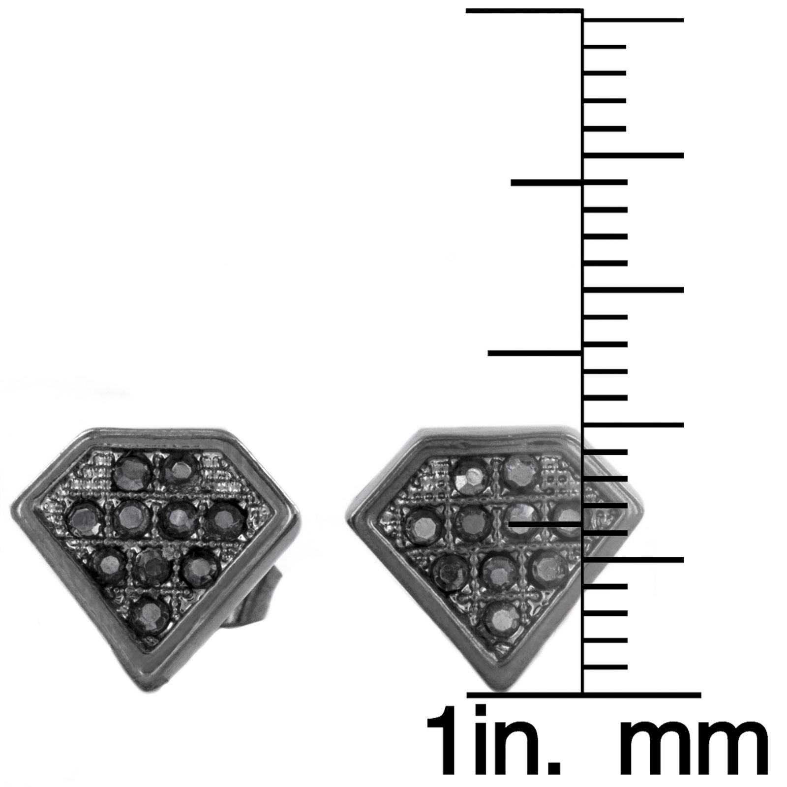 Foto 3 | Pendientes De Hematita Elya De West Coast Jewelry Con Cristal - Venta Internacional.