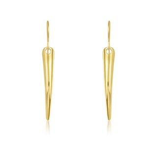 Foto 2 | Pendientes West Coast Jewelry Elya De Acero Inoxidable Bañados En Oro - Venta Internacional.